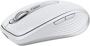 Resim Logitech Mac için MX Anywhere 3 Kablosuz Mouse, 4.000 DPI Sensör ile Tüm Yüzeylerde Kullanım, MagSpeed Elektromanyetik Kaydırma Özelliği, Tam Şarjda 70 Gün Pil Ömrü, USB-C, Bluetooth, Beyaz 
