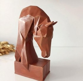 Resim Dekoratif Kitap Tutucu Kübit At Figürlü Biblo kahverengi 