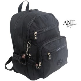 Resim Anılbags Krinkıl Siyah Kumaş Suya Dayanıklı Klinkır Sırt Çantası/laptop Siyah 