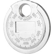 Resim Mufunye Zink Alaşımlı İçinç Tip İğne Ateşi Aralığı Ölçer, 0.6-2.4mm 0.02"-0.1" Aralığında Doğru Ölçüm, Anahtarlık Deligiyle Taşınabilir 