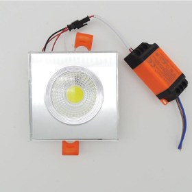Resim Sunlight Sıva Altı Kare Camlı Led Spot Armatür 10W Beyaz Gün Işığ Beyaz 