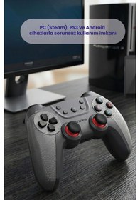 Resim Xo Gp3 Turbo Özellikli Kablosuz Gamepad - Pc Ps3 Android Uyumlu Seri Atış Modu 