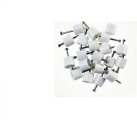 Resim Genel Markalar Kalın Beyaz Çivili Raf Pimi 100 Adet 