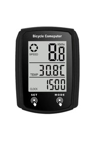 Resim SARİSSA BİSİKLET FORTE GT 6146 Kablolu Kilometre Saati Bisiklet Hız Ölçer Km Saati Yol Bilgisayarı 