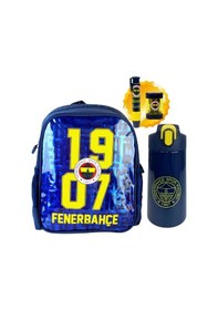 Resim Lisanslı Anaokulu Çantası& Çift Gözlü Kalem Çantası - Çelik Matara 500 Ml 6 Çok Renkli 