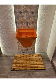 Resim Genel Markalar Doğal Ahşap Kaydırmaz Yer Paspası (60*90 Cm.) 