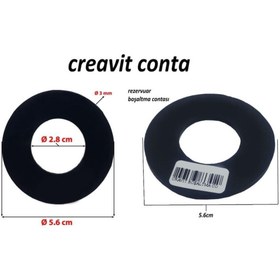 Resim Creavit Gömme Rezervuar Boşaltma Grubu Contası 