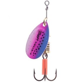 Resim Mepps Rainbow No:2 4.6gr Döner Kaşık Mavi-pembe Benekli 