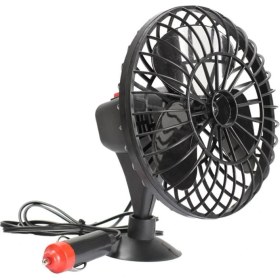 Resim Oto Aksesuarcım Vantuzlu Oto Vantilatör Fan Çakmaklık Girişli 12V 5 Inç 