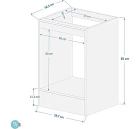 Resim Buzkan Mobilya %100 Mdf Ankastre Dolabı Ankastre Modül Dolap Fırın Ocak Dolabı 