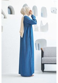 Resim Neways 6502-denim Nervürlü Ferace Koyu Mavi Koyu Mavi 