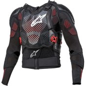 Resim Alpinestars Bionic Tech V3 Body Armour (Tam Gövde Koruma) Siyah Beyaz Kırmızı 