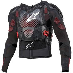 Resim Alpinestars Bionic Tech V3 Body Armour (Tam Gövde Koruma) Siyah Beyaz Kırmızı 