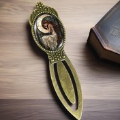 Resim JWEIJIAO Vintage Bronz Antika Cam Panelli & Ay Tanrıçası Vitray Tarzı Kitap Ayracı - Şık Dekoratif Kitap Ayracı, Dayanıklı Hediye, Kadınlar ve Edebiyat Tutkunları İçin Ev ve Ofis Kullanımı 