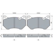 Resim Q5 Fren Balatası Ön 17- [Bosch ] [80A698151C] 