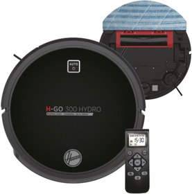 Resim Hoover H-GO 300 HYDRO 2si1 Arada Akıllı Robot Süpürge, Süpürme ve Paspaslama, 350 ml Hazne, 120 dk Pil Ömrü, 18 V Siyah 