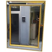 Resim AYNA-Dresuar HAYAL MODEL Parlak Gold Renk Kayın torna Kutu içinde sevk El Yapım Gold 