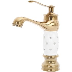 Resim Fleko Gold Taşlı Lavabo Bataryası 