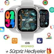 Resim WEARFİT HW9 ULTRA 2 GİFT Akıllı Kol Saati Smart Watch Model:inç 49mm MİNİLED Ekran (GRİ) 