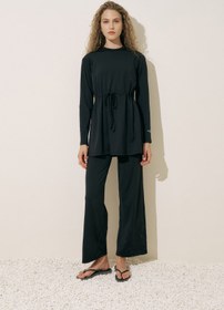 Resim Wide Leg Swim Pants Black - BLACK / S 