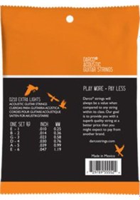 Resim Martin Darco D210 Extra Light Akustik Gitar Teli 0.10 - 0.47 