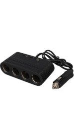 Resim Olesson 1654 12-24V Çift USB - Type-C 120W 80CM Kablolu 4'lü Araç Çakmak Çoklayıcı 