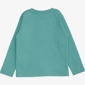 Resim Breeze Erkek Bebek Uzun Kollu Tişört Cepli Düğmeli Armalı 9 Ay-3 Yaş, Mint Yeşili-mint Yeşili Mint Yeşili 