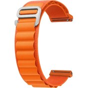 Resim Forzacase Amazfit Pace / Pace 2 İçin Kancalı Kumaş Kordon Kayış - Fc156 Turuncu 