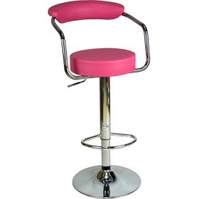Resim Boombar Monica Bar Sandalyesi - Pembe Deri - 9510Q0120 