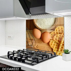 Resim Olinpa Cam Ocak Arkası Koruyucu | Krep Desenli 