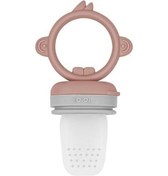 Resim Oioi Silikon Püre Meyve Sebze Emziği Woody Brown / Powder Grey 