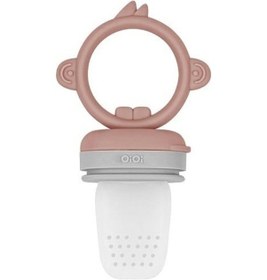 Resim Oioi Silikon Püre Meyve Sebze Emziği Woody Brown / Powder Grey 