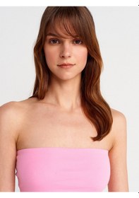 Resim Dilvin 21103 Straplez Top-pembe Pembe 
