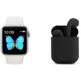 Resim Han-S Bilişim Xiaomi Mi 11 Lite Watch 6 Series Akıllı Saat + Tws I12 Bluetooth Kulaklık (Uyumlu) 