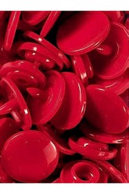 Resim SeraSelin 100 Adet Plastik Çıtçıt Kırmızı Çıtçıt T5=12,4 mm DİKİŞSİZ Kolay Takılır Kırmızı Çıt Çıt Seti 