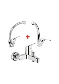 Resim Mix Banyo Bataryası Lavabo - Evye 3 Lü Avantajlı Set Çok Renkli 