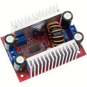 Resim Elektronik Projeler için Isı Emici ve Soğutma Fanlı Yüksek Verimli 400W 15A DC-DC Güç Artırıcı 