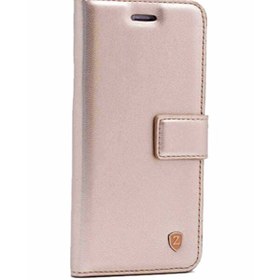 Resim Honor 10 Lite Cüzdan Kılıf Gold + Nano Ekran Koruyucu 