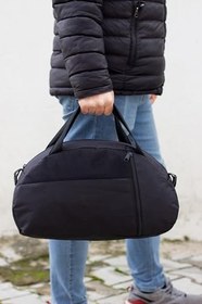 Resim Küçük Önü Cepli Ayarlanabilir Omuz Askılı El Seyahat Spor Çantası 