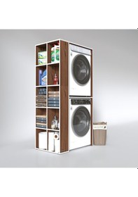 Resim Kenzlife Çamaşır-Kurutma Makinesi Dolabı Bolodenka Sol Cvz 180*090*60 Banyo Kapaksız Arkalıksız Çok Renkli 