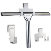 Resim Hüppe Duş Kabini Cam Temizleme Çekçek ve Havluluk Seti Krom 