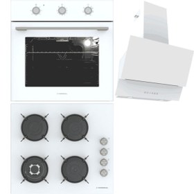 Resim Beyaz Ankastre Set (BO O6435C W - BH P6194C W - ARGEMON WW60) 