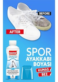 Resim Show Deri Ve Kumaş Beyaz Spor Ayakkabı Boyası. 2 Li 75 Gr. Beyaz 
