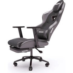 Resim Warrior Aragorn Kumaş Oyuncu Koltuğu - Siyah - Ayak Uzatmalı Bilgisayar Sandalyesi - 1598B0481 