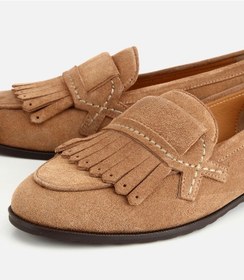 Resim Hotiç Kadın Süet Deri Vizon Püskül Detaylı Klasik Loafer 01ayh321360a450 01ayh321360a450 Vizon 