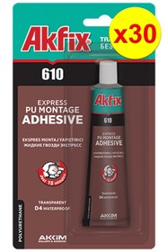 Resim Genel Markalar AKFİX 610 POLİÜRETAN MONTAJ YAPIŞTIRICI (SIVI ÇİVİ) 50 ml 