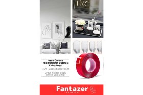 Resim Duş Pvc Lavabo Küvet Tezgah Süper Güçlü Duvar Çerçeve Taşıyıcı Çift Taraflı Nano Teknolojili Bant 