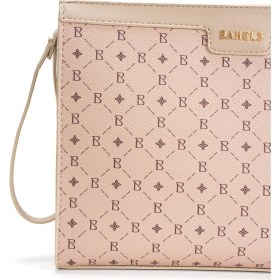 Resim Kadın Bej Bahels Monogram Portföy Kulplu Clutch Çanta 