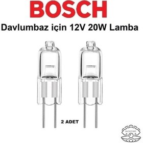 Resim Bosch Uyumlu Aspiratör Davlumbaz için 12V Halojen Lamba / Ampul 2Adet 