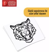 Resim Genel Markalar Kaplan Kafası Sticker Oto Motor Laptop Duvar Folyo Sticker 30 X 33 Cm 